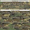 Custom Camo Black-Cream Salute To Service Hockey Lace Neck Jersey