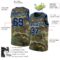 Custom Camo Navy-Light Blue Authentic Salute To Service Basketball Jersey