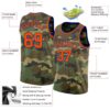 Custom Camo Orange-Royal Authentic Salute To Service Basketball Jersey