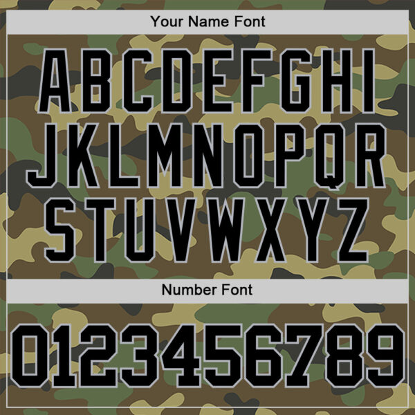 Custom Camo Black-Gray Authentic Salute To Service Basketball Jersey