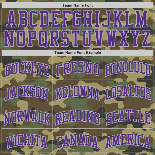 Custom Camo Purple-Gray Authentic Salute To Service Basketball Jersey