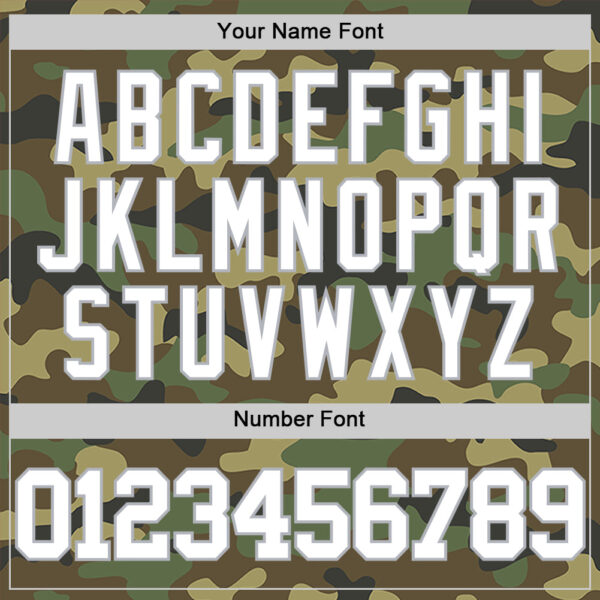 Custom Camo White-Gray Authentic Salute To Service Basketball Jersey