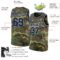 Custom Camo Navy-Gray Authentic Salute To Service Basketball Jersey