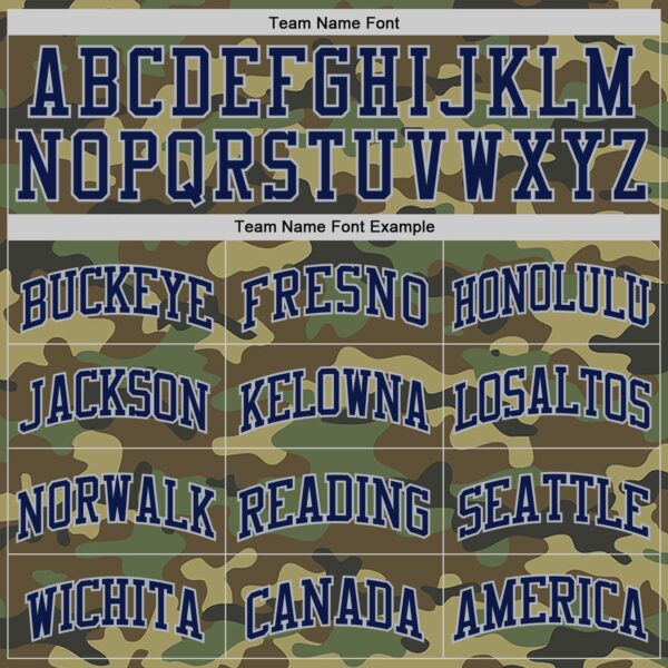 Custom Camo Navy-Gray Authentic Salute To Service Basketball Jersey