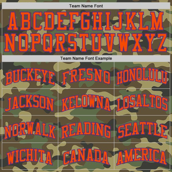 Custom Camo Purple-Orange Authentic Salute To Service Basketball Jersey