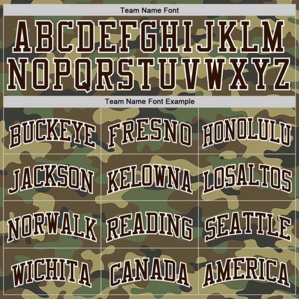 Custom Camo Brown-White Authentic Salute To Service Basketball Jersey