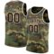Custom Camo Brown-White Authentic Salute To Service Basketball Jersey