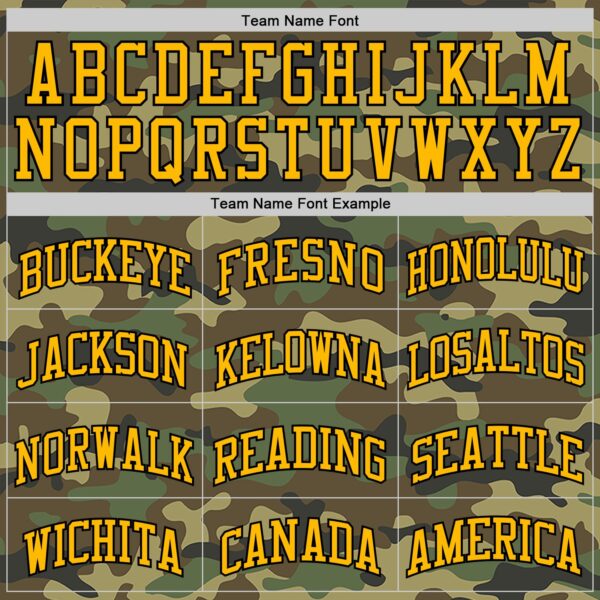 Custom Camo Black-Gold Authentic Salute To Service Basketball Jersey