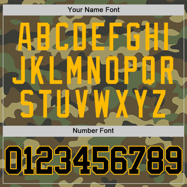 Custom Camo Black-Gold Authentic Salute To Service Basketball Jersey