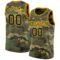 Custom Camo Black-Gold Authentic Salute To Service Basketball Jersey
