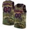 Custom Camo Navy-Red Authentic Salute To Service Basketball Jersey