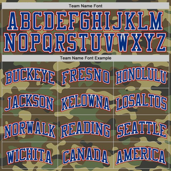 Custom Camo Royal White-Red Authentic Salute To Service Basketball Jersey