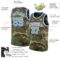 Custom Camo Light Blue-White Authentic Salute To Service Basketball Jersey