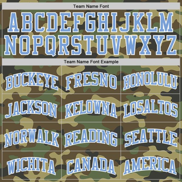 Custom Camo Light Blue-White Authentic Salute To Service Basketball Jersey