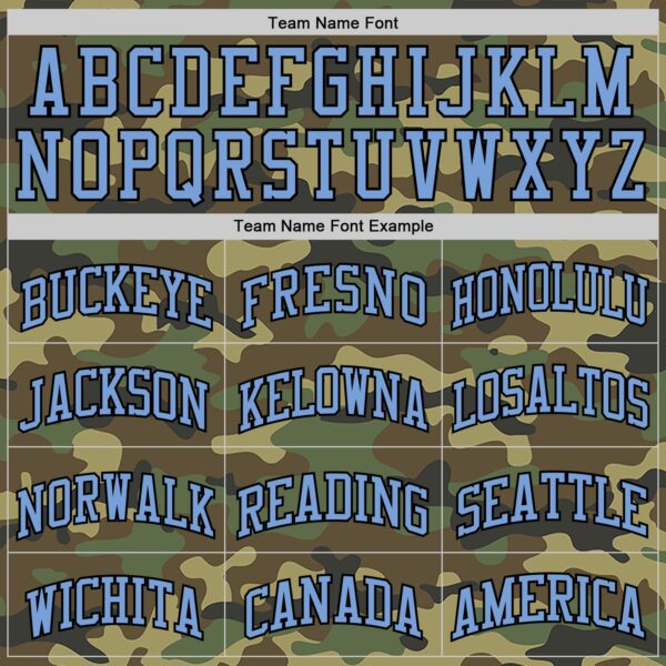 Custom Camo Light Blue Black-White Authentic Salute To Service Basketball Jersey