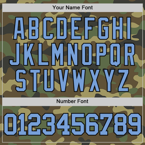 Custom Camo Light Blue Black-White Authentic Salute To Service Basketball Jersey