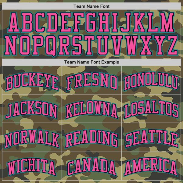 Custom Camo Teal Black-Pink Authentic Salute To Service Basketball Jersey