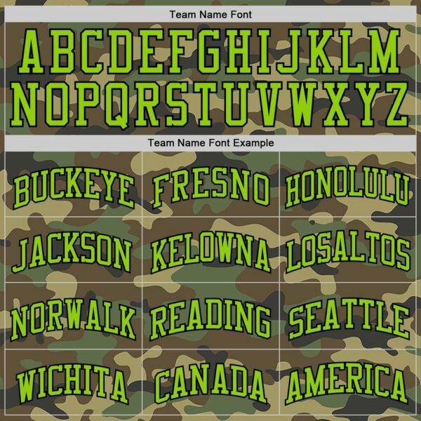Custom Camo Neon Green-Black Authentic Salute To Service Basketball Jersey