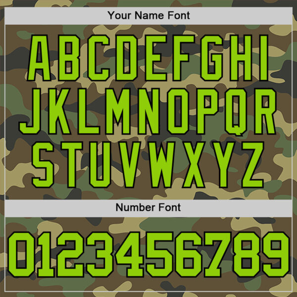 Custom Camo Neon Green-Black Authentic Salute To Service Basketball Jersey