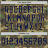 Custom Camo Navy-Old Gold Authentic Salute To Service Basketball Jersey