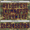 Custom Camo Navy-Orange Authentic Salute To Service Basketball Jersey