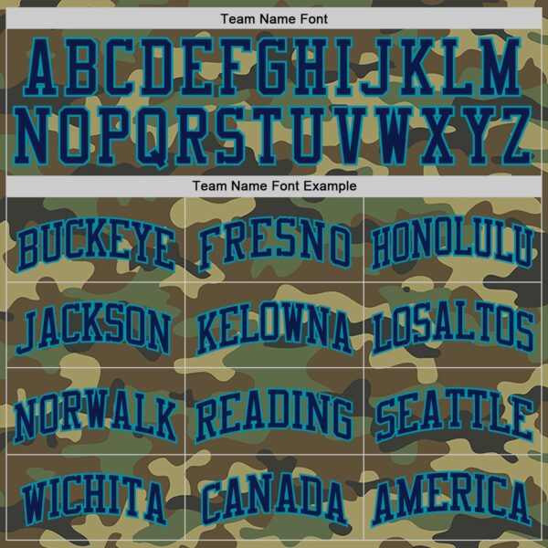 Custom Camo Navy-Teal Authentic Salute To Service Basketball Jersey