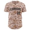 Custom Camo Black Authentic Salute To Service Baseball Jersey