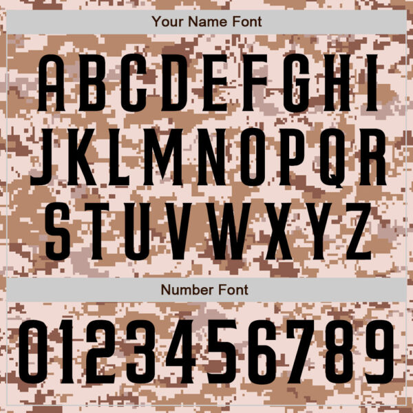 Custom Camo Black Authentic Salute To Service Baseball Jersey