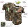 Custom Camo Vintage Mexican Flag-Cream 3D Woodland Camo Authentic Salute To Service Baseball Jersey