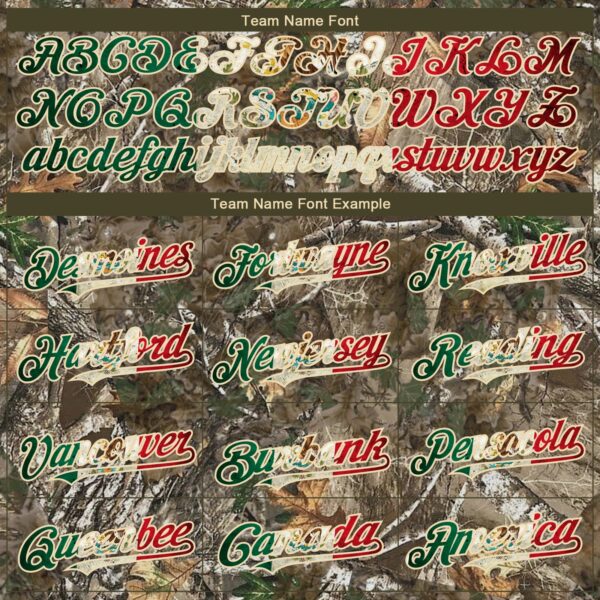 Custom Camo Vintage Mexican Flag-Cream 3D Woodland Camo Authentic Salute To Service Baseball Jersey