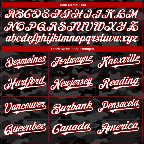 Custom Camo White-Red 3D American Flag  Authentic Salute To Service Baseball Jersey