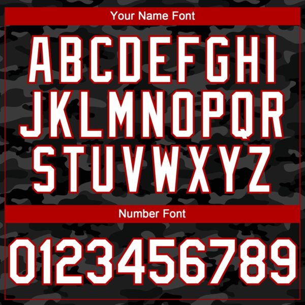 Custom Camo White-Red 3D American Flag  Authentic Salute To Service Baseball Jersey