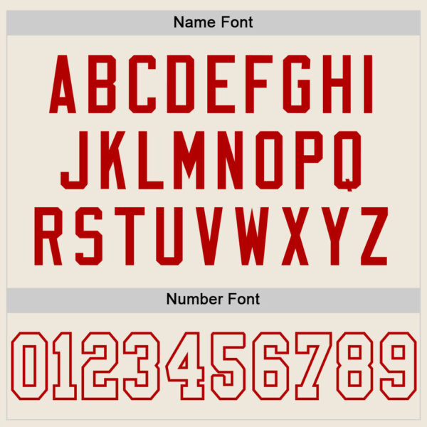 Custom Cream Cream-Red Mesh Authentic Football Jersey