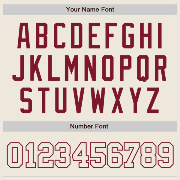 Custom Cream Cream-Crimson Authentic Baseball Jersey