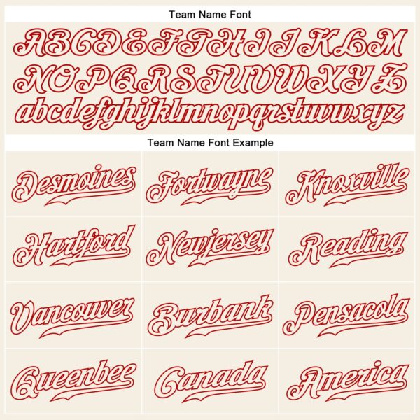 Custom Cream Cream-Red Authentic Sleeveless Baseball Jersey