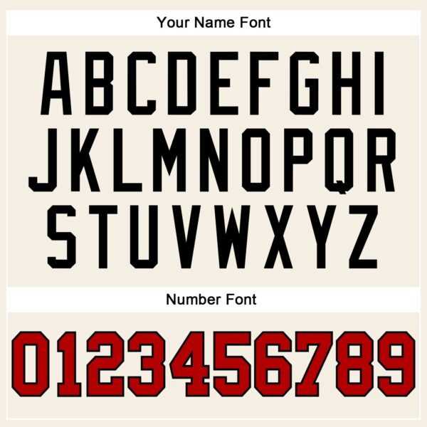 Custom Cream Red-Black Authentic Sleeveless Baseball Jersey