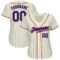 Custom Cream Royal Pinstripe Royal-Red Authentic Baseball Jersey