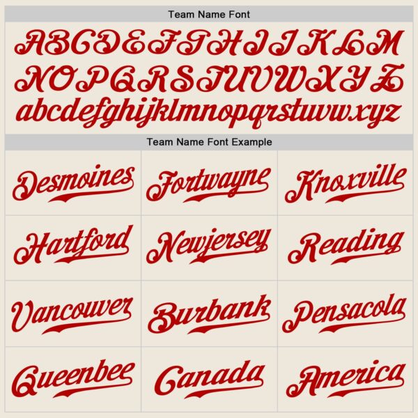 Custom Cream Navy-Red Authentic Baseball Jersey