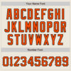 Custom Cream Orange-Black Authentic Baseball Jersey