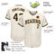 Custom Cream Black-Old Gold Authentic Baseball Jersey