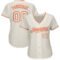 Custom Cream Cream-Orange Authentic Baseball Jersey