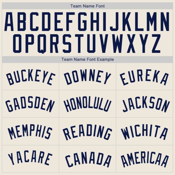 Custom Cream Navy Authentic Baseball Jersey