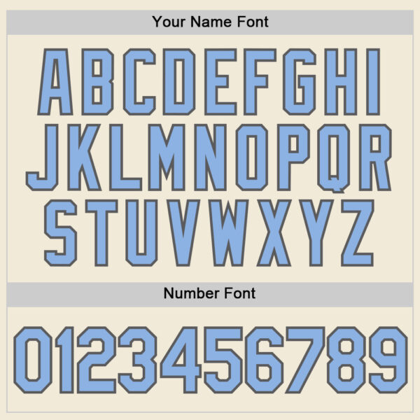 Custom Cream Light Blue-Steel Gray Performance T-Shirt