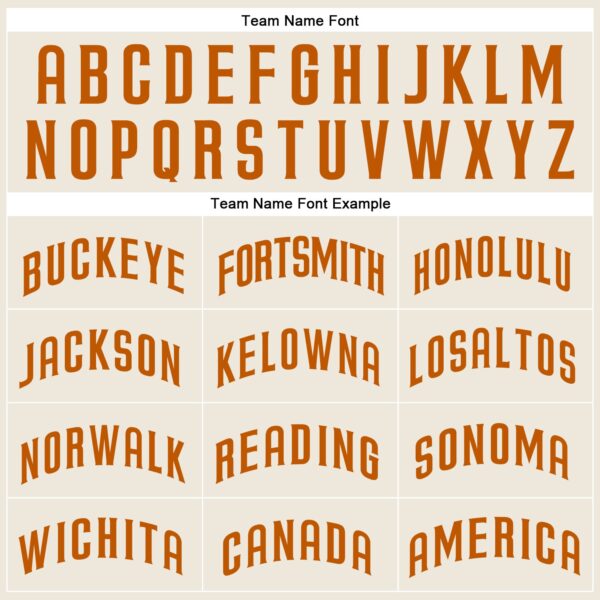 Custom Cream Texas Orange Authentic Baseball Jersey