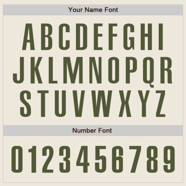 Custom Cream Olive Authentic Baseball Jersey