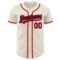 Custom Cream Red-Navy Authentic Baseball Jersey