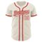 Custom Cream Cream-Red Authentic Baseball Jersey