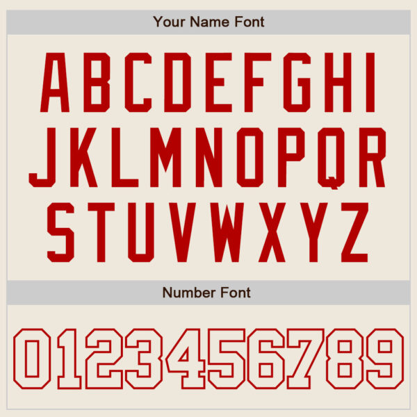 Custom Cream Cream-Red Authentic Baseball Jersey