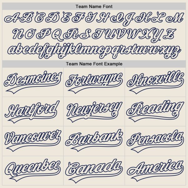 Custom Cream Cream-Navy Authentic Baseball Jersey