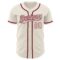 Custom Cream Cream-Crimson Authentic Baseball Jersey